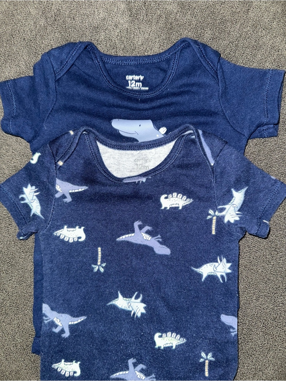 Baby Boy Short Sleeve One Piece Set of 7 - Picture 5 of 5